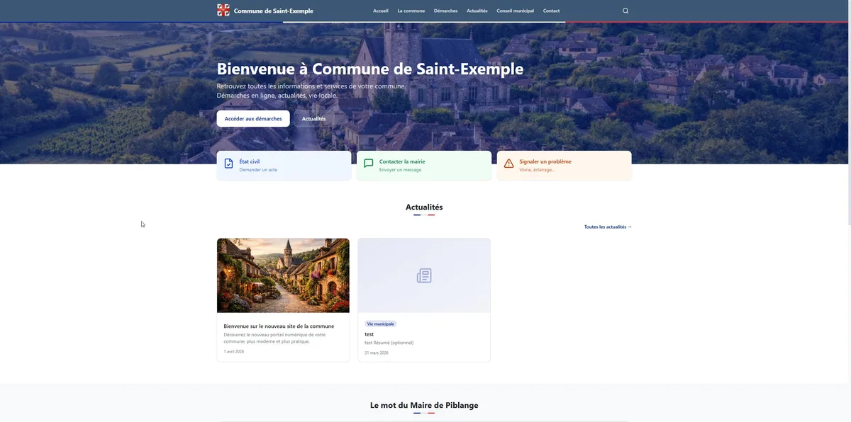 Un site professionnel pour votre commune